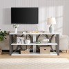 CAVINAS 3-Tier Industrial Console Table with Storage,Narrow Entryway Table with Spacious Table Top,Console Table for Living Room - 2 of 4
