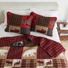 Rustic Woodland Printed Reversible Quilt Set - Great Bay Home - 2 of 4