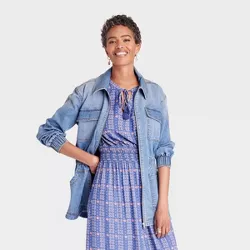 Women's Utility Jacket - Knox Rose™ Blue Denim XS