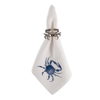 6pk Cotton Crab Napkins - Design Imports