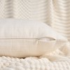 REGALWOVEN Linen Fade-Resistant Soft Solid Minimalist Neutral Throw Pillow Covers 2 Pcs - 3 of 4