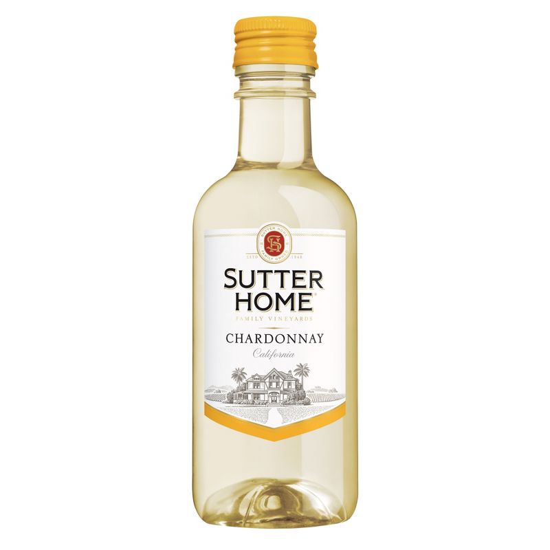 Sutter Home Chardonnay White Wine - 4pk/187ml Bottles, 3 of 9