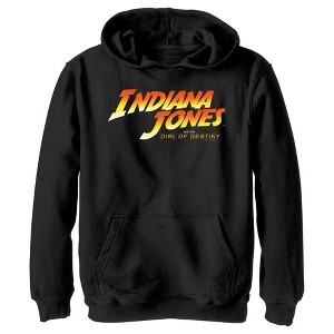 Boy's Indiana Jones and the Dial of Destiny Official Movie Logo Pull Over Hoodie - 1 of 4