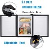 ZAFRO 2.1 Cu.ft Upright Freezer, Small Mini Freezer with Adjustable Thermostat,Removable Shelves, Reversible Single Door,Bedroom/Home/Dorms - 4 of 4