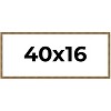 PosterPalooza | Panoramic Textured Gold Picture Frame - UV Acrylic, Foam Board Backing, Hanging Hardware - 3 of 4