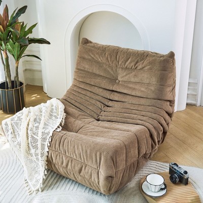 NicBex Polyester Bean Bag Chair for Adults,Lazy Sofa Chair with Armless Design and Button Detailing,Modern Lounge Chair for Living Room