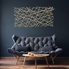 Cheung's Polaris Rectangle Linear Metal Abstract Wall Art - Gold 6089GD - 4 of 4