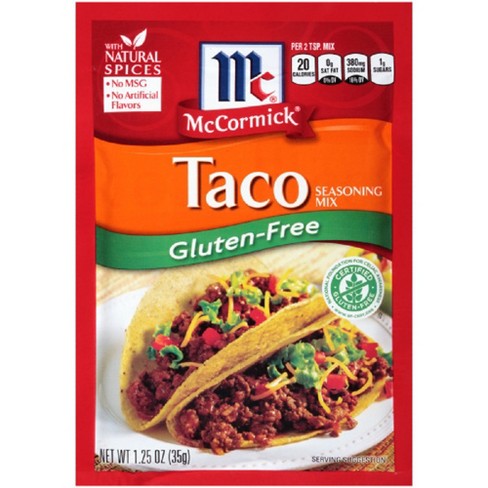Mccormick Gluten Free Taco Seasoning Mix - Target