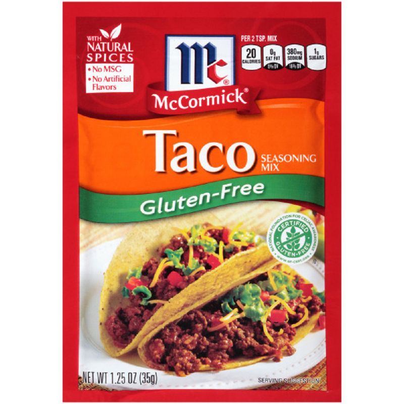 McCormick Gluten Free Taco Seasoning Mix - 1.25oz, 1 of 6