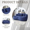 NicBex Corduroy Fabric Bean Bag Chair with Foam and High Back,Oversized Lazy Sofa Chair for Adults and Kids,Modern Lounge Chair for Living Room - 4 of 4