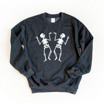 Simply Sage Market Women's Graphic Sweatshirt Two Dancing Skeletons