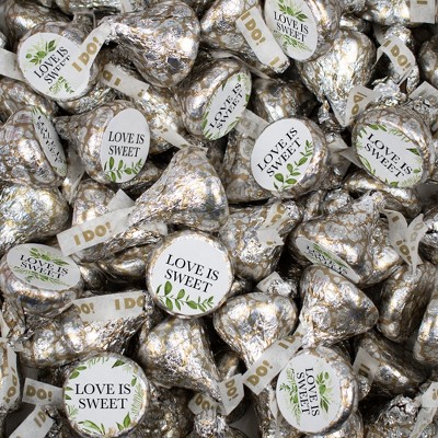 Hershey's Kisses Wedding Candy Party Favors Chocolate in Bulk - Botanical