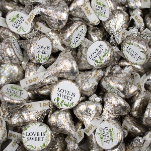 Hershey's Kisses Wedding Candy Party Favors Chocolate in Bulk - Botanical - 1 of 1