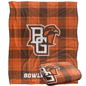 Bowling Green State University Campus Plaid Spirit Silky Touch Super Soft Throw Blanket 50x60 - 1 of 4