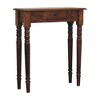 Wood Console Table, 1 Drawer, Turned Legs, Brass Knob, Hallway & Entryway - 4 of 4