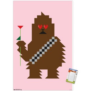 Trends International Star Wars: Saga - Chewbacca Hearts Unframed Wall Poster Prints - 1 of 4