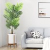 4ft Artificial Palm Tree, Fake Palm Trees with Planter, Faux Palm Plants for Home Office Living Room Decor - 4 of 4