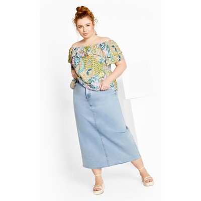 Women's Plus Size Daydream Top - white | CITY CHIC