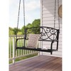 53"Outdoor 2-Person Metal Porch Swing Chair with Chains - 2 of 4