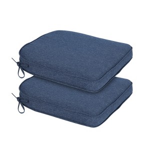 Aoodor Outdoor Dining Chair Cushions Set of 2, Waterproof Patio Furniture Seat Cushions, Outdoor Chair Pads with Ties - 1 of 4