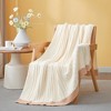 Snuggle Sac Reversible Knit Throw Blanket Soft Ribbed Textured Blanket for All Seasons - 2 of 4