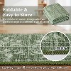 Washable Modern Floral Rug - Stain Resistant Indoor Carpet with Non-Slip Backing Low Pile Floor Cover for Living Room Bedroom Office Dining Room - 4 of 4