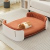 Dog Sofa Bed for Small Dogs and Cats,Elevated Pet Couch with Washable Cover, Indoor Small Dog Sofa for Living Room - LAOTIES - 2 of 4