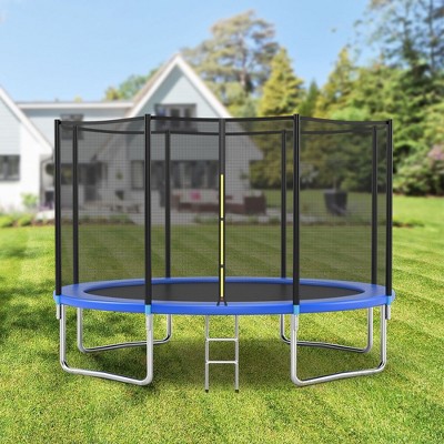 Costway 8FT\14FT\15FT\16FT Combo Bounce Jump Trampoline W/Safety Enclosure Net&Spring Pad Ladder