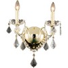 Elegant Lighting St. Francis 2 light Gold Wall Sconce Clear Royal Cut Crystal - 4 of 4