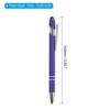 Unique Bargains Metal Black Ink Medium Point 2 in 1 Ballpoint Pen with Screen Touching Tip Style 1 12 Pcs - 2 of 4