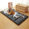 Japanese Futon Mattress, Foldable Floor Sleeping Pad, Tatami Mat for Home, Camping Mattress - 2 of 3