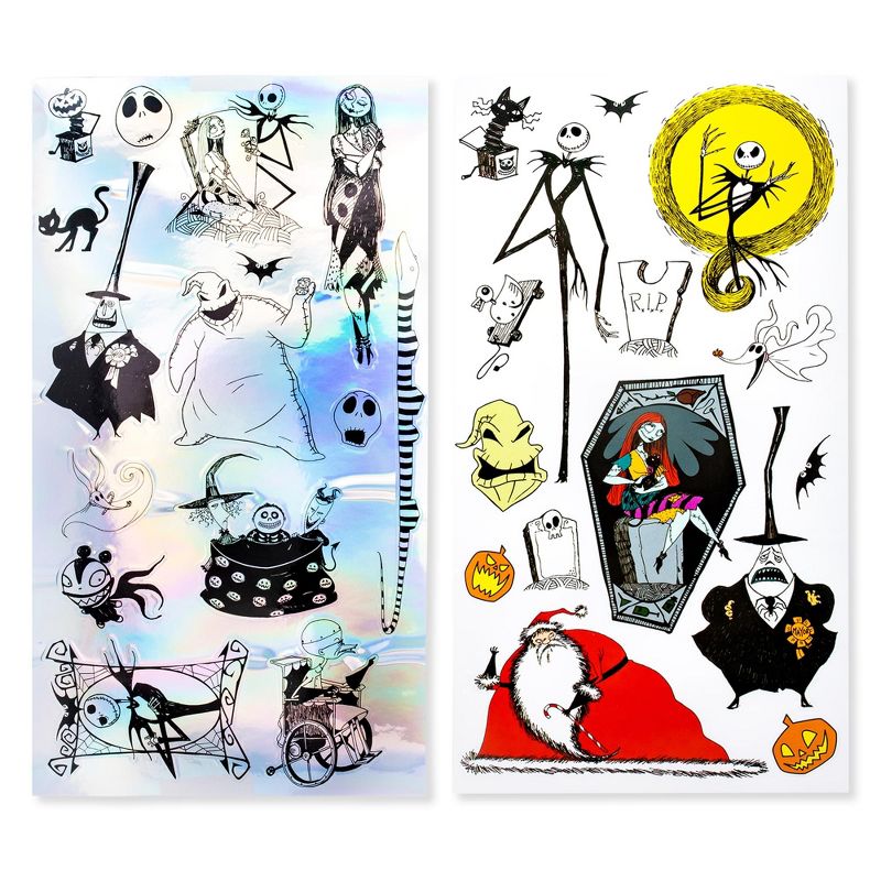 Silver Buffalo Disney Nightmare Before Christmas Jack Twist Spout Water Bottle and Sticker Set, 2 of 7