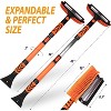 Zone Tech Ice Scraper and Extendable Brush 360° Snow Brush Head for Car Windshield Flexible Arm Ice Scraper  Tool Snow Removal - 3 of 4