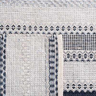 Montauk 5' x 8' Black and Gray Wool Cotton Handmade Rug