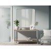 Elegant Lighting Contour Metal Square Mirror 30x30 in Silver - 2 of 4