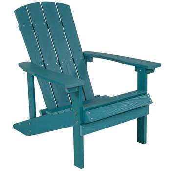 Emma and Oliver All-Weather Adirondack Chair in Faux Wood