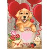 Briarwood Lane Garden Flag 12x18 For Outdoor Valentine's Puppy Holiday For Valentine's Dog Heart Garden Flag Flags For Outside - 3 of 4