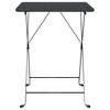 vidaXL Folding Bistro Table Black 21.7 - 3 of 4