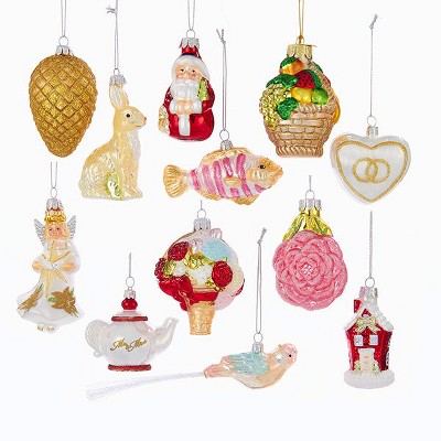 Kurt Adler 2.75-inch-4-inch Noble Gems Wedding Ornament Set Of 12 : Target