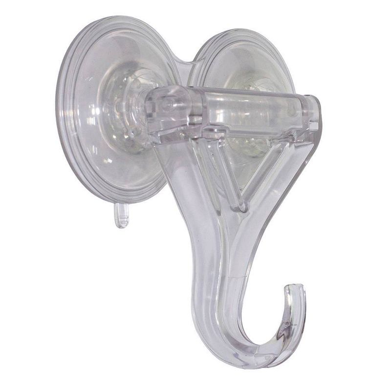 Lites-Up 2ct Heavy Duty Double Suction Cup Clamp Wreath Hanger, 2 of 7