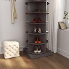 Angel Sar Rotating Shoe Rack Tower, 6 Tiers Shoe Rack for Closet for Entryway Grey - 4 of 4