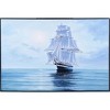 Old Modern Handicrafts “Moonlight’s Reflection” Oil Painting – Hand-Painted Nautical Canvas Wall Art, 47x31 in. - 2 of 4
