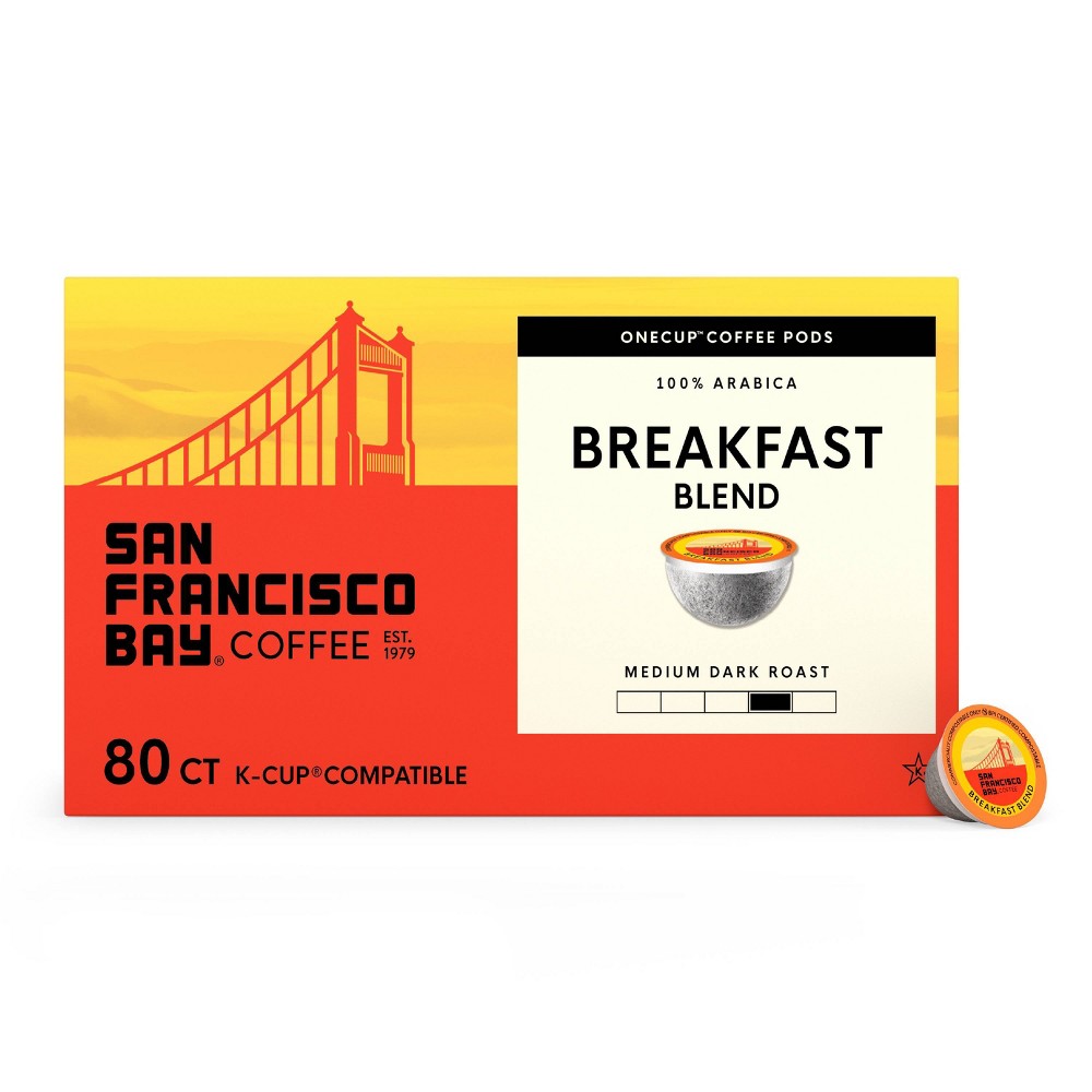 Photos - Coffee San Francisco Bay  Breakfast Blend Light Roast  - 80ct
