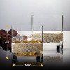 Berkware Luxurious Old Fashioned Whiskey Glass with Sparkling Gold Rhinestone Design - 10oz - 4 of 4