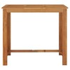 Garden Bar Table Natural Wood Solid Acacia Wood 47.2x23.6x41.3 in - 3 of 4