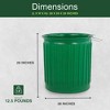 Chem-Tainer 60 Gallon Carry Landscape Barrel with Steel Top Ring Design and Lightweight Construction for Storage and Container Purposes, Green - image 3 of 4