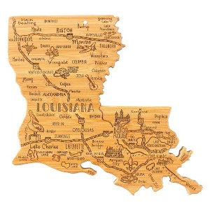 Totally Bamboo Destination Louisiana Serving and Cutting Board: Lightweight Bamboo State Cutting Board, Hand Wash Only - 1 of 4