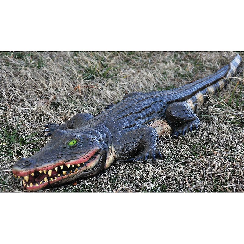 Morris Costumes Swamp Alligator Halloween Decoration - 5 in x 48 in x 14 in - Black, 1 of 2