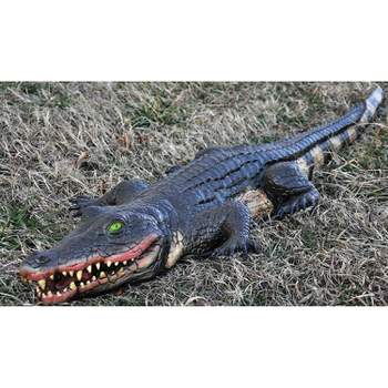 Morris Costumes Swamp Alligator Halloween Decoration - 5 in x 48 in x 14 in - Black