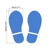 Unique Bargains Home Classroom Floor Stairs Decal PVC Footprint Sticker 4 Pairs - 2 of 4